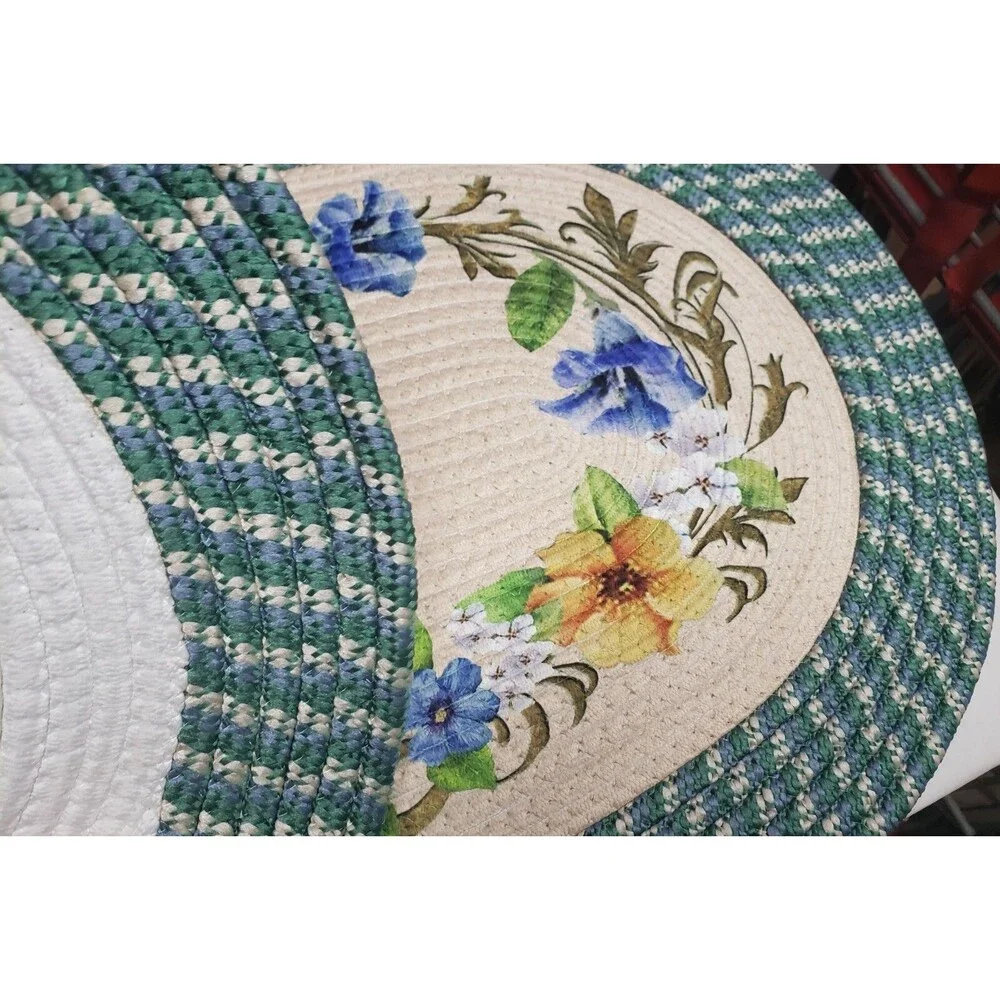 Oval Braided Kitchen Accent Rug (20